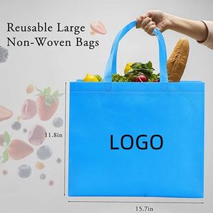 Sac fourre-tout réutilisable en tissu non tissé laminé, personnalisé OEM/ODM, certifié GRS, avec logo sur mesure, pour l'exportation - Product Image 3