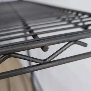 מתלה חדש אופנה אחסון מתכת עם ציפוי חוט פלדה שקוף עבור ארגון יעיל - Product Image 6