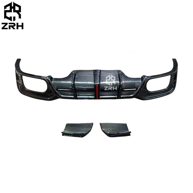 A5 Bodykit Carbon Fiber Rear Diffuser With LED Light for Audi A5 B9.5 2021+ Rear Spoiler Lip