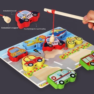 ชุดตัวต่อไม้เสริมพัฒนาการเด็ก รูปแบบฟาร์มตกปลา จับคู่รูปทรง เสริมสร้างทักษะการเรียนรู้ สำหรับเด็กอายุ 4-6 ปี - Product Image 3