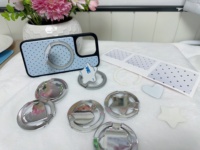 Tempat Ponsel Magnetik Plastik Sublimasi dengan Penyesuaian Tiga Tingkat untuk iPhone & Magsafe