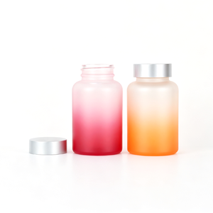 Bouteille en verre givré dégradé de 150 ml pour produits en gélules - Product Image 4