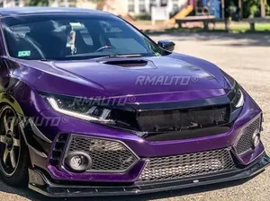 กระจังหน้ารถยนต์สำหรับ Civic รุ่นที่ 10 ปี 2016-2019 ชุดแต่งกระจังหน้าสไตล์รถแข่ง อุปกรณ์ตกแต่งรถยนต์ - Product Image 6