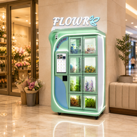Distributeur automatique intelligent de fleurs avec écran tactile, casier à bouquets en libre-service pour centres commerciaux, hôtels et espaces publics