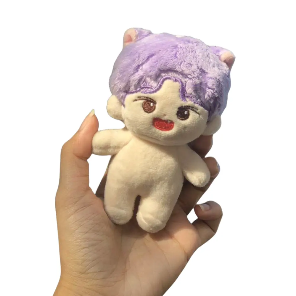 Kecil Kecil ukuran Mini boneka hewan mewah dekorasi aksesoris gantungan kunci mainan kustom 5cm 10cm disesuaikan mewah uniseks