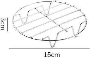 Hot Selling New 304 Stainless Steel Cooling <b>Rack</b> for Air Fryer Baking Tray for BBQ Premium Quality Baking Dishes & Pans - Product Image 5