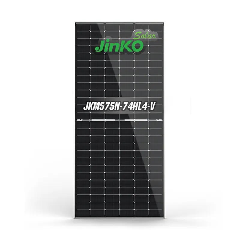 لوحات طاقة شمسية أصلية جينكو من النوع N-Type بقدرة 575 وات عالية الكفاءة أحادية الوجه طراز JKM575N-72HL4-BDV