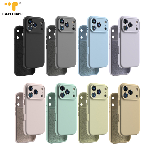 Custom Design Liquid Silicone TPU Pink Phone Case for iPhone 17 Pro Max Hard Back Protect ODM Print Original for Apple