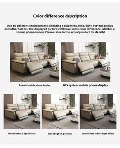 <span class=keywords><strong>Canapé</strong></span> de salon électrique en <span class=keywords><strong>cuir</strong></span> de luxe à trois places, fauteuil lounge électrique segmenté, <span class=keywords><strong>canapé</strong></span> modulaire - Product Image 3