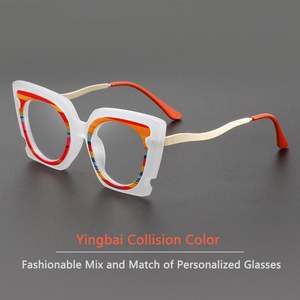 Gafas de Sol Cuadradas Retro de Moda 2025 con Logotipo Personalizado, Gafas de Metal Multicolor con Protección Contra la Luz Azul para Mujer - Product Image 5