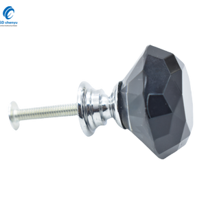 Dekorative 31mm Moderne Schwarze Nickel-Möbelgriffe und -Knöpfe Kristallgriffe für Küche Schlafzimmer Wohnzimmer - Product Image 3
