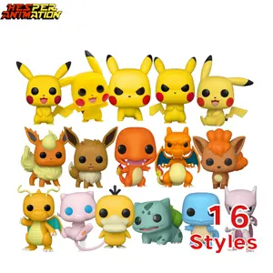 16styles 10cm 3.94icnhes Poke Mini Action Figures Toys Doll Blind Box PVC Model Toy Poke Anime Figure