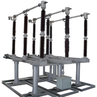Interrupteur-sectionneur et de coupure de charge extérieur 3 pôles 110 kV-500 kV en acier, 50/60 Hz, fabriqué en Chine