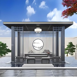 Pavillon de <span class=keywords><strong>jardin</strong></span> autoportant, <span class=keywords><strong>kiosque</strong></span>, véranda, pergola, extérieur, double vitrage trempé, toit en verre Low-E, directement de l'usine - Product Image 2