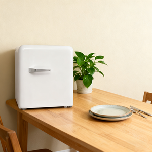 Réfrigérateur compact portable de style rétro, 44 litres, faible bruit, refroidisseur de boissons, mini-réfrigérateur électrique pour chambre à coucher, maison, hôtel - Product Image 2