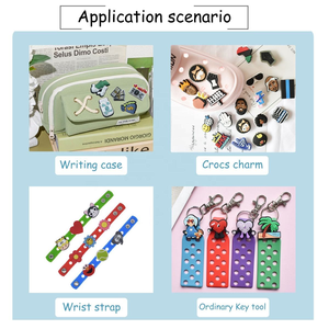 Dessin animé japonais Anime fantôme lame sabot <span class=keywords><strong>chaussures</strong></span> breloques en caoutchouc souple Pvc sabot breloques pour enfants sabot Silicone breloques - Product Image 5