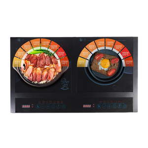 Appuyez sur le bouton <span class=keywords><strong>moins</strong></span> <span class=keywords><strong>cher</strong></span> cuisinière à <span class=keywords><strong>induction</strong></span> à double brûleur avec 2 plaques de cristal - Product Image 5