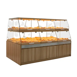 Présentoir de pain en verre en bois personnalisé vitrine de pain de <span class=keywords><strong>boulangerie</strong></span> - Product Image 6