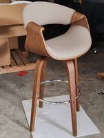 Chaise de salle à manger en bois de style nordique, chaise de bar, ensemble table et chaises – Prix de gros