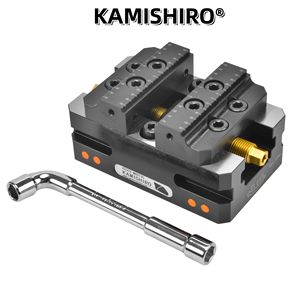 Kamishiro précision 5 <span class=keywords><strong>axes</strong></span> rotatif auto-centrage étau Lang 5th axe Makro poignée cnc fraiseuse étau concentrique étau - Product Image 2