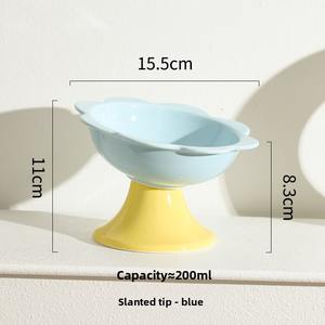 Bol d'alimentation en céramique durable pour chats et chiens, très vendu, portable, pour usage intérieur, forme de bouteille arrondie, emballé en boîte - Product Image 6