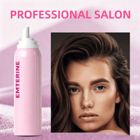 Mousse coiffante bio rose pour cheveux crépus, tenue forte, mousse bouclante