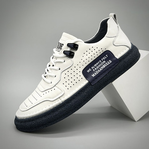 Chaussures décontractées pour hommes en toile, à semelle épaisse, à bout large et à lacets, idéales pour les activités de plein air. - Product Image 1