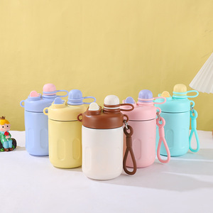Individuell Gestaltete Niedliche Doppelwandige Edelstahl-Trinkflasche BPA-Frei Auslaufsicher Große Kapazität Vakuumisoliert 6-12 Stunden Wärmeisolierung für Kinder - Product Image 3