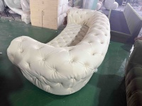 Ensemble de canapés de luxe de style européen pour salon, mobilier moderne en cuir