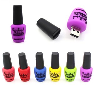 silicona de esmalte de uñas de dibujos animados Pendrive Usb Flash Drive 2GB 4GB 8GB 16GB 64GB GB 32GB 16GB Memorias Usb - Product Image 2