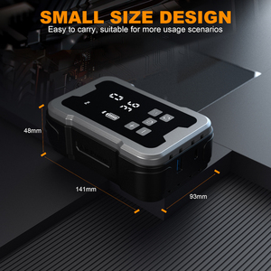 Gonfleur de pneus sans fil portable 150 PSI, mini <span class=keywords><strong>compresseur</strong></span> d'air, batterie externe 4000 mAh, pompe à écran numérique pour pneus de voiture et ballons de sport - Product Image 3