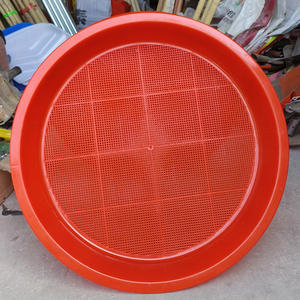 Cesta de drenaje de plástico redonda para el hogar, tamiz de plástico grande para limpieza de verduras, Cubo de tamiz redondo de drenaje ahuecado - Product Image 3