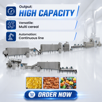Machine de fabrication de céréales pour petit-déjeuner (blé, riz, avoine, maïs, flocons de maïs) - Ligne de production d'extrusion