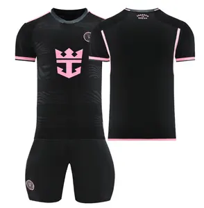 24-25 SeasonI NTER MIAMI MESSI Soccer Jersey MIAMI Pink Black Jersey Uniforms Soccerwear Kit