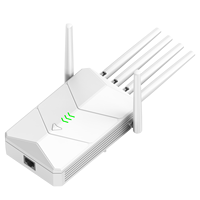 Répéteur WiFi 6 antennes 1800 Mbps double bande avec port LAN pour réseaux domestiques et professionnels