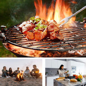 휴대용 경량 핫도그 포크 텔레스코픽 폴 스테인리스 스틸 플라스틱 핸들 <span class=keywords><strong>BBQ</strong></span> 포크 텔레스코픽 로드 바베큐용 - Product Image 6