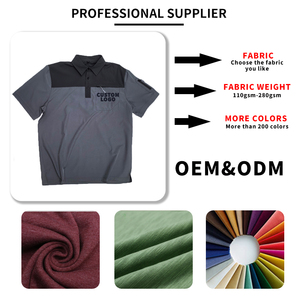Polo de verano personalizado para hombre con bolsillo en el pecho izquierdo y un cuarto de cremallera, camisas informales de colores a juego para hombre - Product Image 5