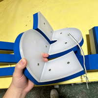 Lettres 3D en acier inoxydable personnalisées avec rétroéclairage LED pour la publicité, la décoration, les devantures de magasins, les réceptions, les murs