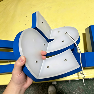 Lettres 3D en acier inoxydable personnalisées avec rétroéclairage LED pour la publicité, la décoration, les devantures de magasins, les réceptions, les murs - Product Image 4