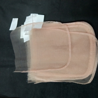 Filet en dentelle HD suisse de qualité supérieure pour la fabrication de perruques et les bonnets de perruque, filet de fermeture en dentelle HD transparente véritable