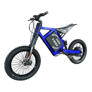 High Power CS20 72V Off Road E-Bike 15000W Enduro Bike 75AH Battery Stealth Bomber Electric Bicycle