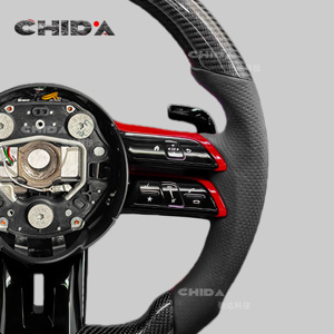 Volant en fibre de carbone personnalisé Dragonfly adapté aux Mercedes Benz <span class=keywords><strong>AMG</strong></span> <span class=keywords><strong>W204</strong></span> W205 W212 W176 W213 Cla W210 W177 W221 a C E S - Product Image 3