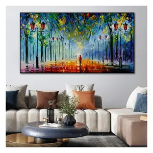 Oil Pictures Modern Dropshipping 100% Hand Painted Abstract Hand Made Oil Painting Art Wall Canvas Landscape Pop SJ Custom Size