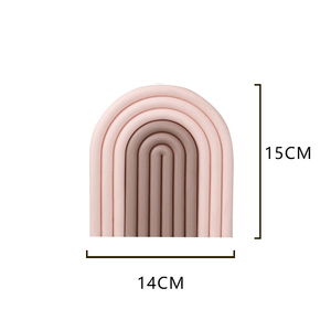 Sous-verres amovibles en silicone S030 en gros, tapis isolants, dessous de tasse, dessous de plat, accessoires de décoration pour la maison et la cuisine - Product Image 2