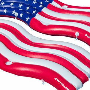 <span class=keywords><strong>Matelas</strong></span> gonflable connectable WATERHAN en PVC avec drapeau américain pour <span class=keywords><strong>piscine</strong></span>, idéal pour les enfants - Product Image 5