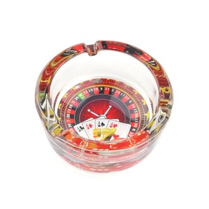 Design créatif, cendrier rond en verre avec logo personnalisé pour cigarettes, boîte d'emballage, accessoires pour fumeurs, cendrier - Product Image 3