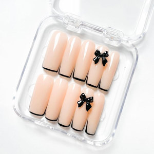 Vente en gros nouveau style presse sur ongles <span class=keywords><strong>manucure</strong></span> Art couverture complète ongles faits à la main ongles de doigt en acrylique avec diamant - Product Image 2