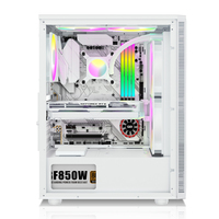 Grosir Atx Pabrik & Casing Gaming menara dengan kaca antigores ganda Casing komputer tampilan penuh Casing PC Gaming
