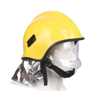 Protection de cou pour casque de <span class=keywords><strong>pompier</strong></span> avec bande réfléchissante jaune/rouge, durable, rigide, avec support de lampe torche en option, accessoire pour <span class=keywords><strong>pompier</strong></span> - Product Image 1