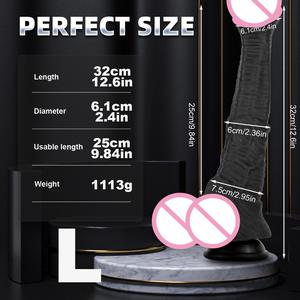حصان حرب جديد حيوان اصطناعي ناعم من الجنس دسار عملاق دزيلي متوسع سدادة شرجية مقاومة للماء IPX7-أداة استمناء - Product Image 4